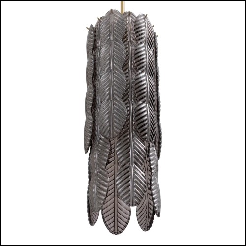 Lustre 24 - Sahure L - Lustre Sahure verre fumé - Pacific Compagnie.