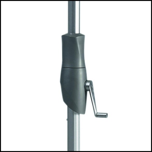 Parasol 86 - Alu Twist | Sunshade Alu Twist - Anodized Aluminium - Pacific Compagnie.