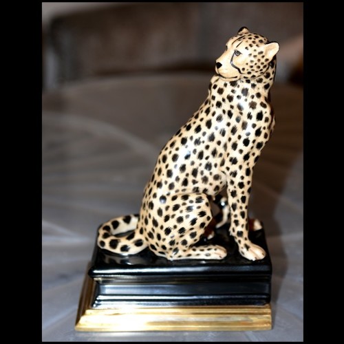 Serres - Livres 162-Cheetah - Cheetah-print book organizer, stylish and sturdy - Pacific Compagnie.