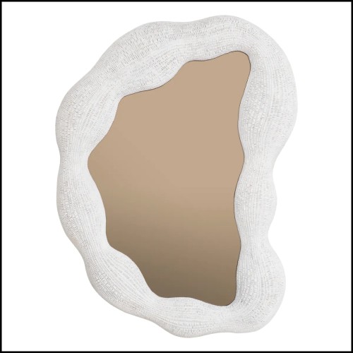 Miroir 24 - Genta S - Miroir Genta blanc - Pacific Compagnie.