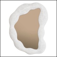 Miroir 24 - Genta S | Mirror Genta - White Bronze - Pacific Compagnie.