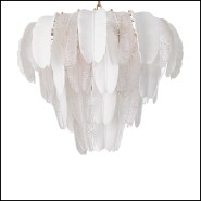 Lustre 24 - Sainte Lucie | Chandelier Saint Lucia - Textured Glass - Pacific Compagnie.