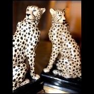Serres - Livres 162-Cheetah - Colorful cheetah bookends, ideal for office or home - Pacific Compagnie.