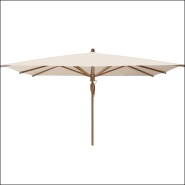 Parasol 86 - Teakwood - Teak Sunshade - Pacific Compagnie.