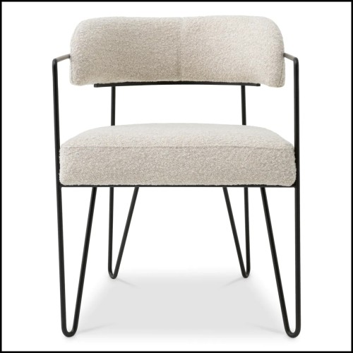 Chaise de salle à manger 24 - Giuseppe - Chaise Giuseppe pieds noirs - Pacific Compagnie.