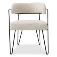 Chaise de salle à manger 24 - Giuseppe - Chaise Giuseppe pieds noirs - Pacific Compagnie.