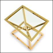 Table d'appoint 24 - Connor Gold - Table d'appoint Connor Gold, Table Connor en verre - Pacific Compagnie.