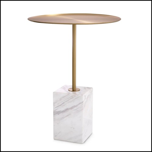 Table d'appoint 24 - Cole - Table d'appoint Cole, Laiton brossé - Pacific Compagnie.