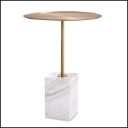 Table d'appoint 24 - Cole - Table d'appoint Cole, Laiton brossé - Pacific Compagnie.