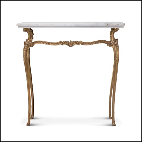 24 - 119226 | Brass and Marble Console Fabiola - Pacific Compagnie.