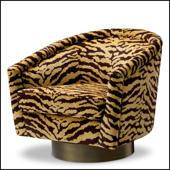 24 - 119426 | Upholstered Swivel Chair Caetene - Pacific Compagnie.