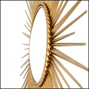 Miroir 24 - Sun - Cadre doré - Pacific Compagnie.