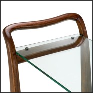 Trolley 24 - Julianne - Brown Mindi Wood Trolley - Pacific Compagnie.