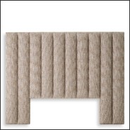 Headboard 24- front view Ditmar Pacific Compagnie beige