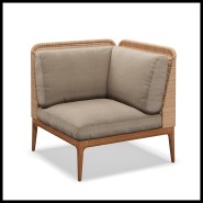 Canapé Modulaire 45 - Lima - Wicker and Fabric Sofa - Pacific Compagnie.