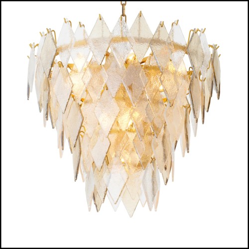 Lustre 24 - Rhombus S | Chandelier Rhombus - Handmade glass chandelier - Pacific Compagnie.