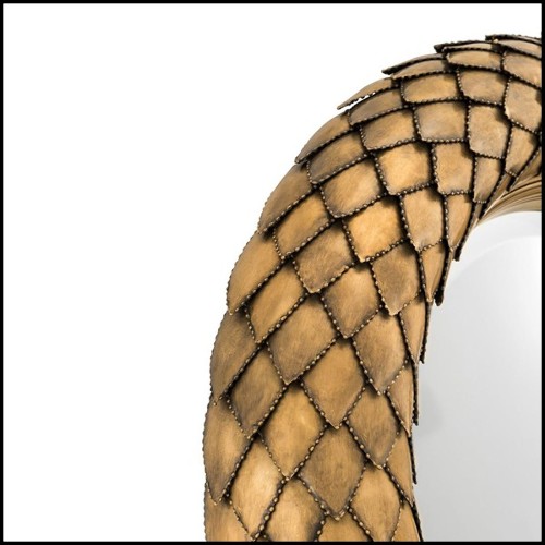 Miroir 24 - Palms - Feuillage doré - Pacific Compagnie.