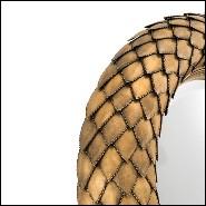 Miroir 24 - Palms - Feuillage doré - Pacific Compagnie.