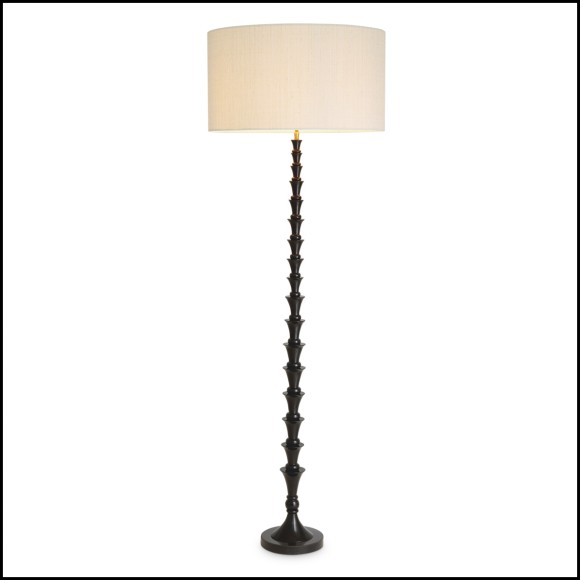 Lampadaire Arabella de la marque Eichholtz en finition laiton vintage - Pacific Compagnie