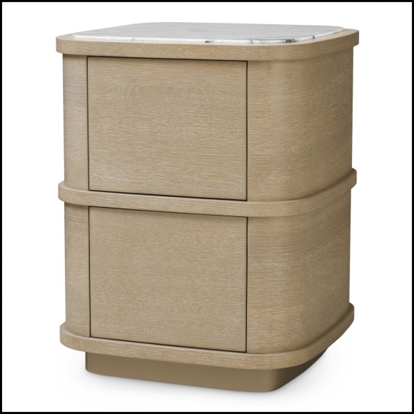 Table de Nuit 24 - Cabana S | Nightstand Cabana - Marble nightstand - Pacific Compagnie.