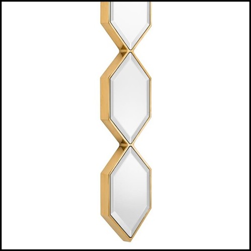 Miroir 24 - Saronno Gold - Finition dorée - Pacific Compagnie.