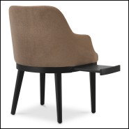 Dining Chair Costa with shelf -24- brown -Pacific Compagnie