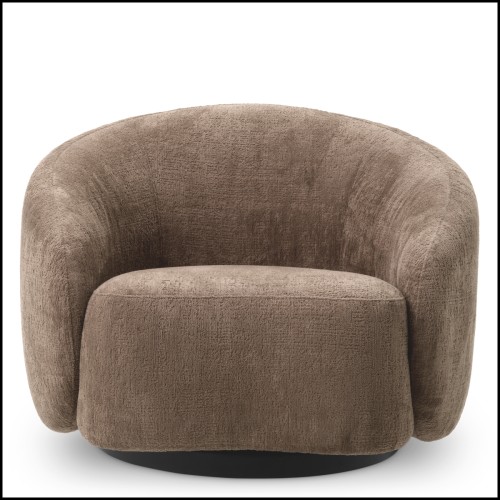 Chaise Pivotante 24 - Amore - Base bois noir - Pacific Compagnie.