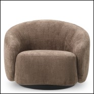 Chaise Pivotante 24 - Amore - Base bois noir - Pacific Compagnie.