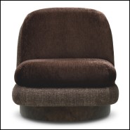 Chaise Pivotante 24 - Galiano - Base bois noir - Pacific Compagnie.