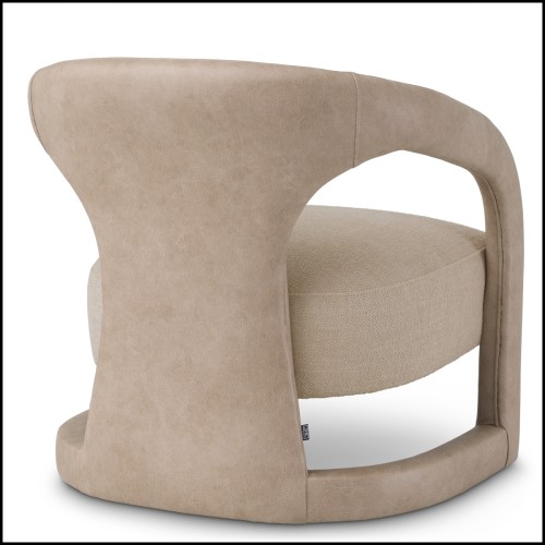 24 - Voletta - Fauteuil lounge cuir - Pacific Compagnie.
