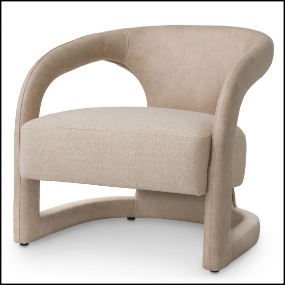 24 - Voletta - Fauteuil cuir Eichholtz - Pacific Compagnie.