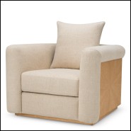 Fauteuil 24 - Amadeo | Armchair Amadeo - Oak veneer frame - Pacific Compagnie.