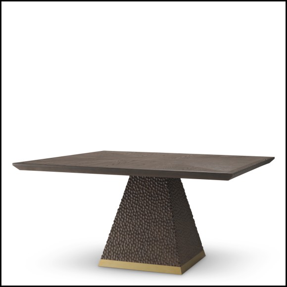 Rexton - Table repas chêne ébène - Pacific Compagnie.