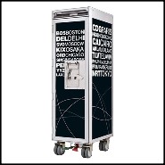 Chariot Bar 159 - Airport - Acier inoxydable - Pacific Compagnie.