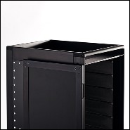Chariot 159 - Black Rivet - Chariot bar luxe noir - Pacific Compagnie.
