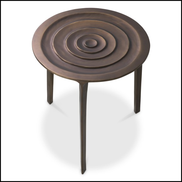 24 - Granito - Table d'appoint Eichholtz bronze - Pacific Compagnie.