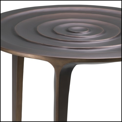 Table d’appoint 24 - Granito - Granito side table, aluminum - Pacific Compagnie.
