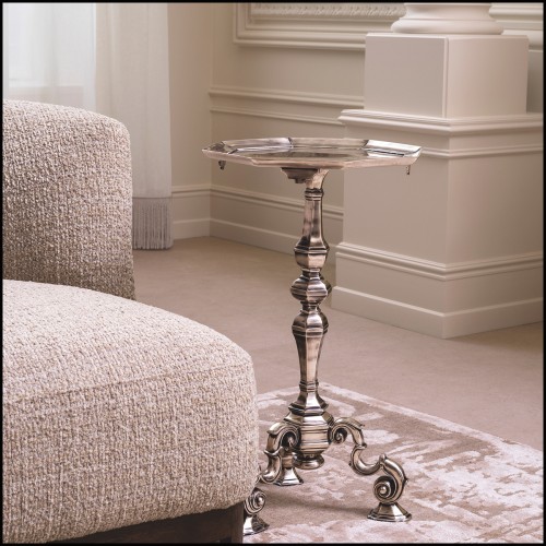 Table d’appoint 24 - Verney | Verney Side Table, silver finish - Pacific Compagnie.