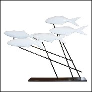 Sculpture PC - Fishes Ceramic - Dablemont artiste céramiste - Pacific Compagnie.