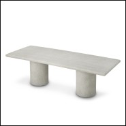 Table à Manger 24 - Cloverdale | Cloverdale Grey Stone Table - Pacific Compagnie.