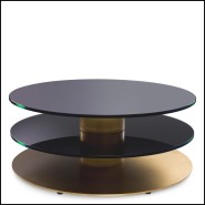 Table basse 24 - Dorado - Table basse Dorado en laiton - Pacific Compagnie.