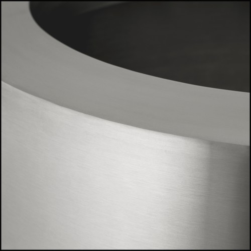 Cache - pot 24- Jasper round S - Acier inoxydable - Pacific Compagnie.