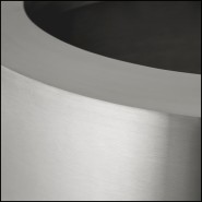 Cache - pot 24- Jasper round S - Acier inoxydable - Pacific Compagnie.