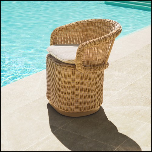 Chaise d'Extérieur 24 - San Remo - Fauteuil Manzo rotin - Pacific Compagnie.