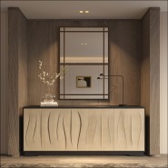 Buffet - 119 Dune | Dresser Dune - Silver Leaf Finish - Pacific Compagnie.