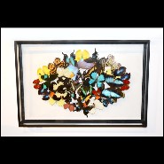 Déco PC - Butterflies Multicolors | Wall Decoration PC- Butterflies Multicolors - Vibrant butterfly decor for living room - Paci