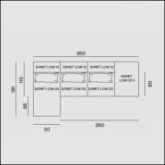 Canapé Modulaire Samet 30 - Gervasoni | Samet Modular Sofa - Italian Design - Pacific Compagnie.