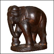 Sculpture 38 - Elephant Wood - Sculpture bois design - Pacific Compagnie.
