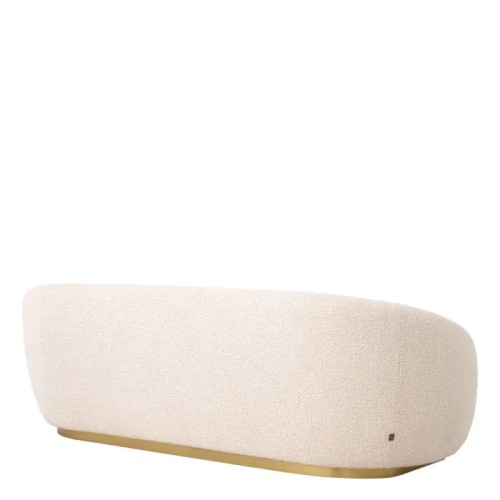 Canapé 24 - Brice - Brice Sofa, Brushed Brass Finish - Pacific Compagnie.