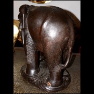 Sculpture d'elephant en bois noble d'Indonesie 38-Elephant Wood